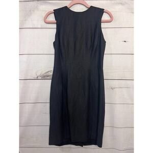 Vintage black dress gold chain back size 6 Geary Roark